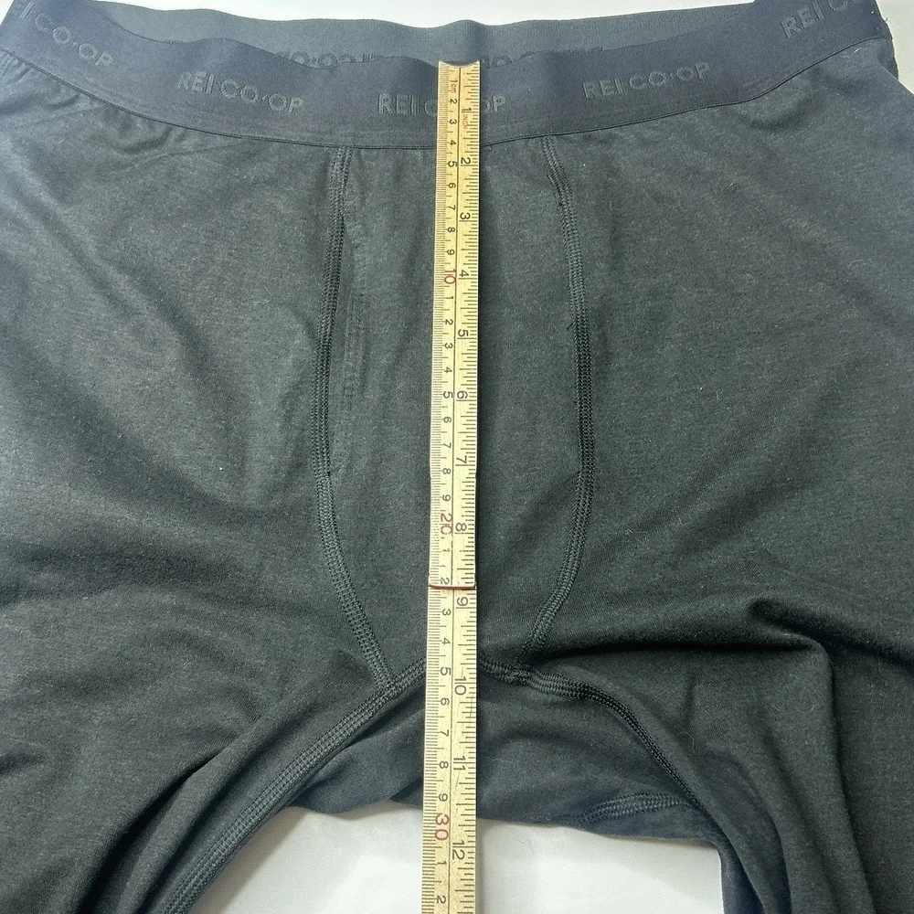 REI Co-op Base Layer Black Bottoms Men's Size M Polyester Spandex 27